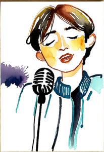Sketch to Image man watercolor