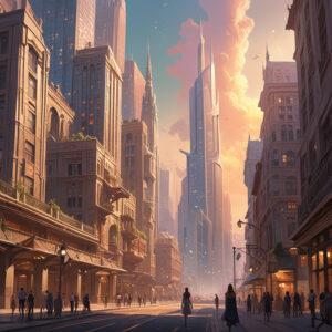 text to image city fantasy
