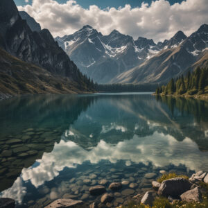 text to image landscape photo